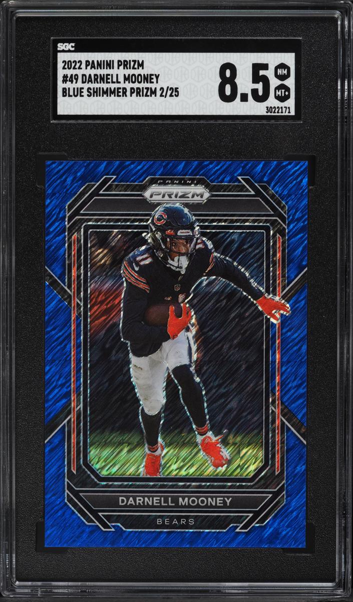2022 Panini Prizm Football Blue Shimmer Darnell Mooney #49