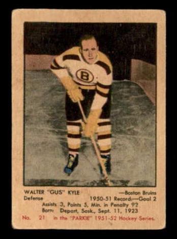 1951 Parkhurst Hockey Walter Gus Kyle #21