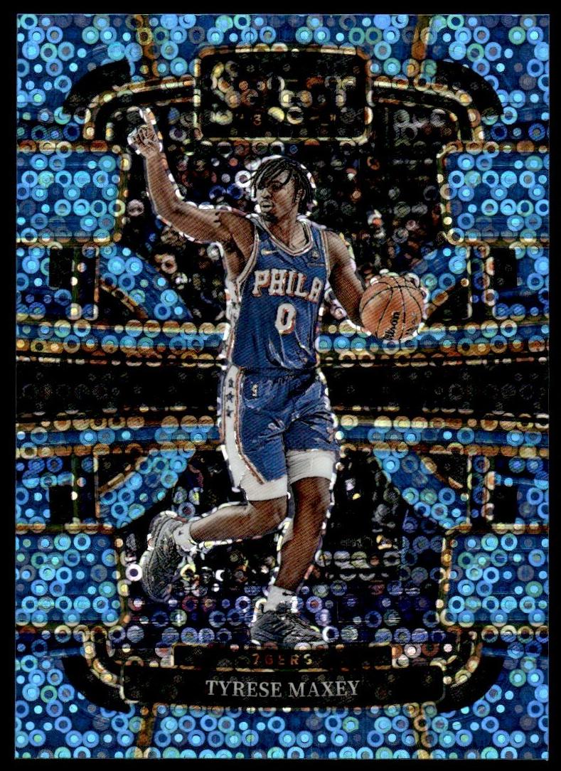 2023 Panini Select Basketball Light Blue Tyrese Maxey #44