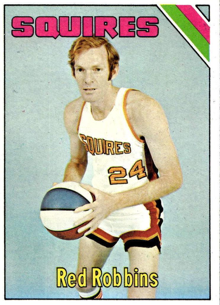 1975 Topps Basketball Red Robbins #295 PSA 6