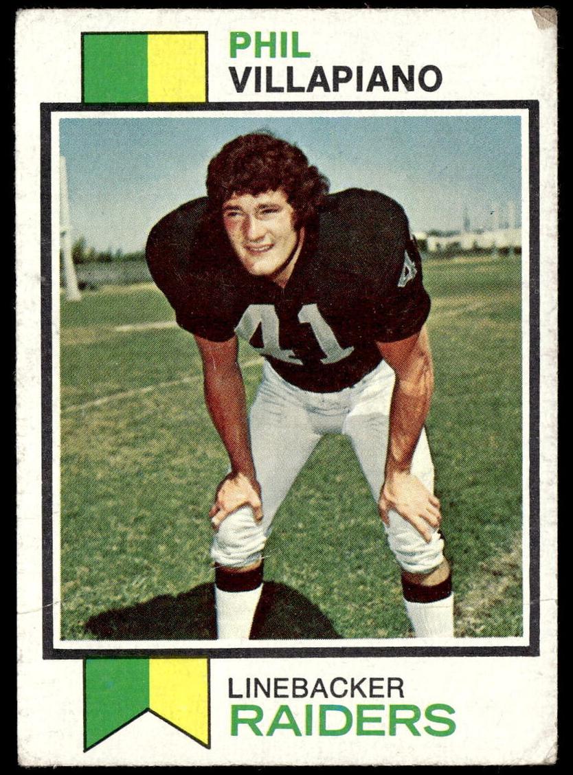 1973 Topps Football Phil Villapiano #235 PSA 8
