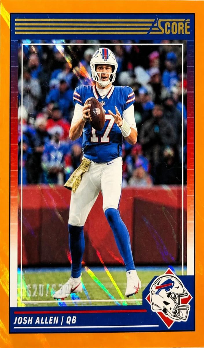 2024 Panini Score Football Lava Josh Allen #28 PSA 10