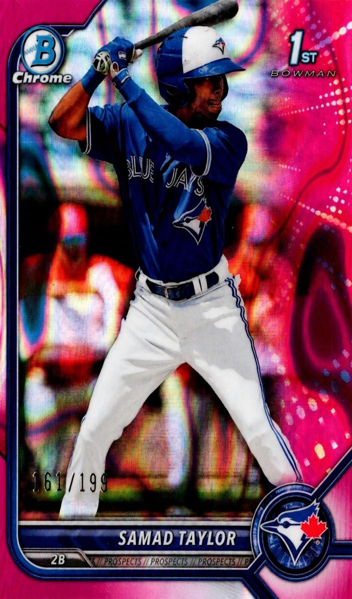 2022 Bowman Chrome Prospects Baseball Fuchsia Lava Samad Taylor #BCP-92