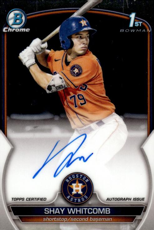 2023 Bowman Chrome Baseball Shay Whitcomb #CPA-SW SGC 9