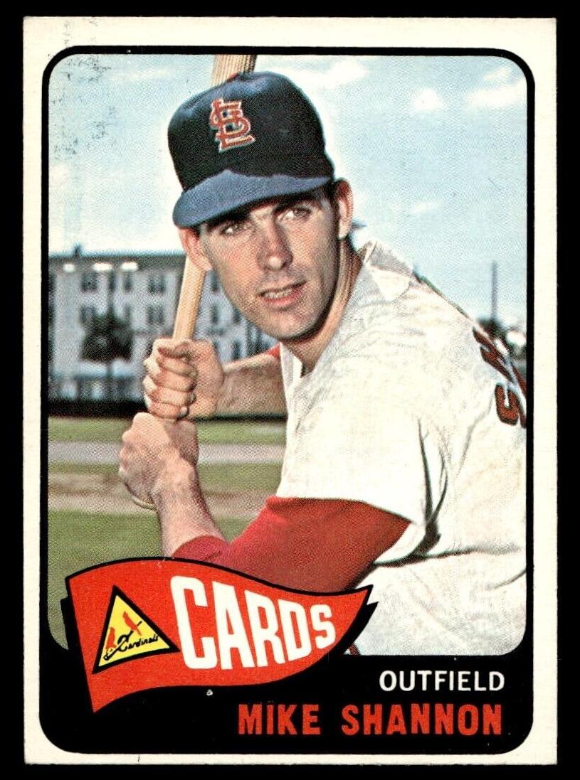 1965 Topps Baseball Mike Shannon #43 PSA 8