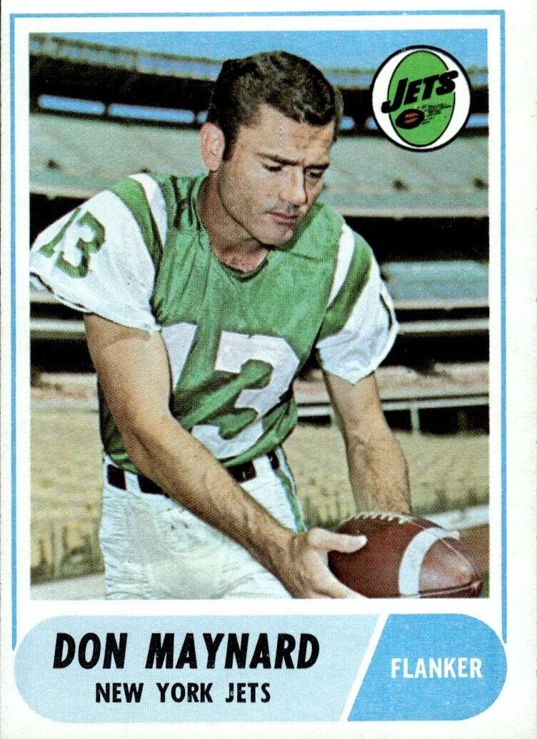1968 Topps Football Don Maynard #169 PSA 8