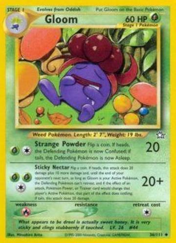 2000 Pokemon Neo Genesis Gloom #36