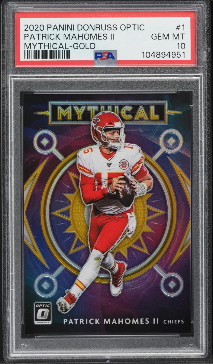 2020 Donruss Optic Football Gold Patrick Mahomes II #MY-1 PSA 10