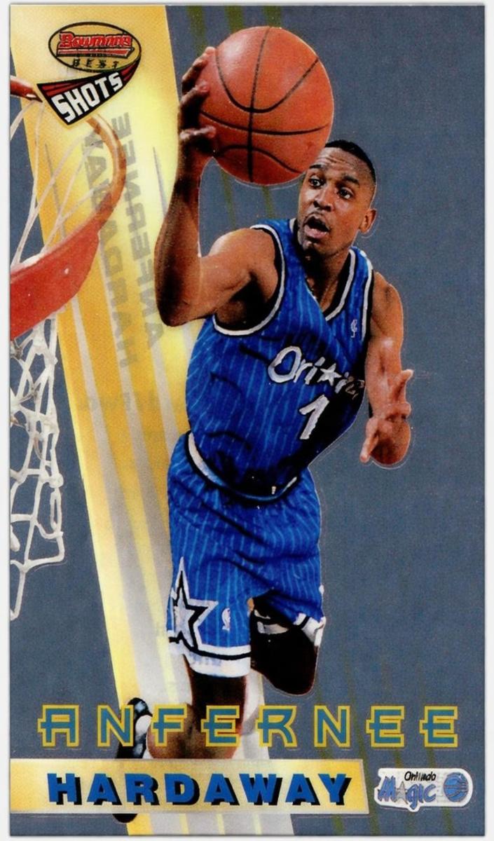 1996 Bowman's Best Basketball Atomic Refractor Anfernee Hardaway #BS7