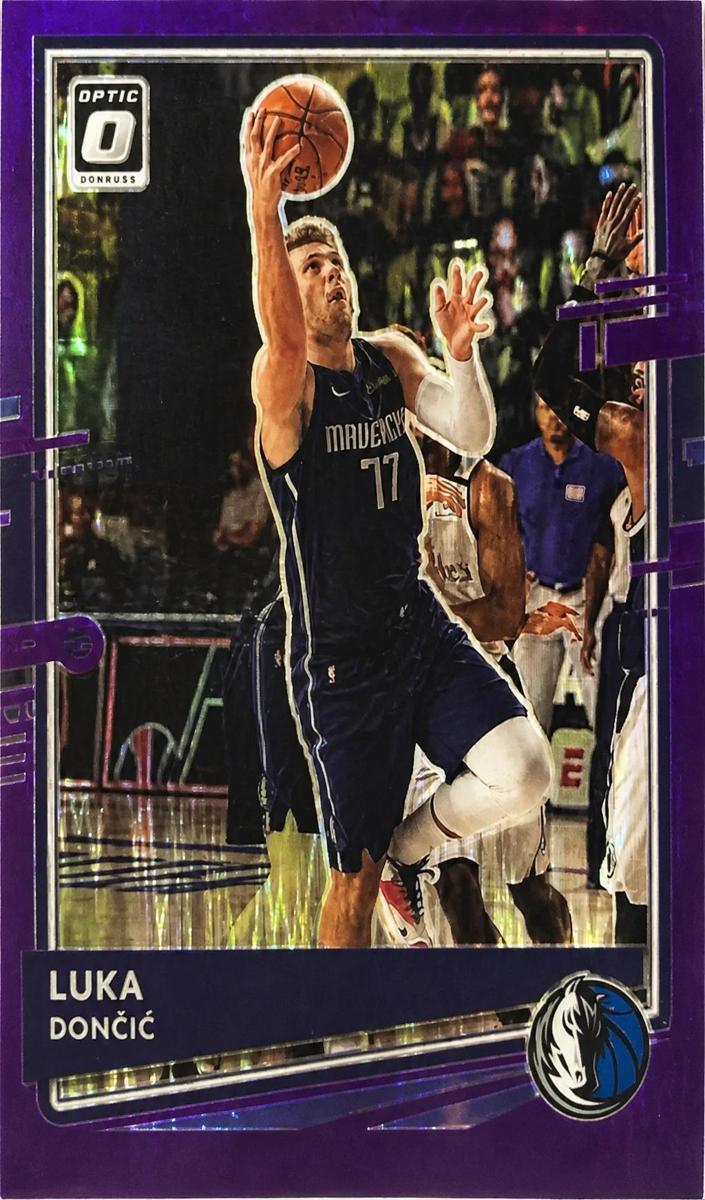2020 Donruss Optic Basketball Purple Shock Luka Doncic #86 PSA 9