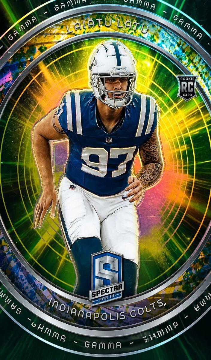 2024 Panini Spectra Football Neon Splatter Laiatu Latu #G-LLU