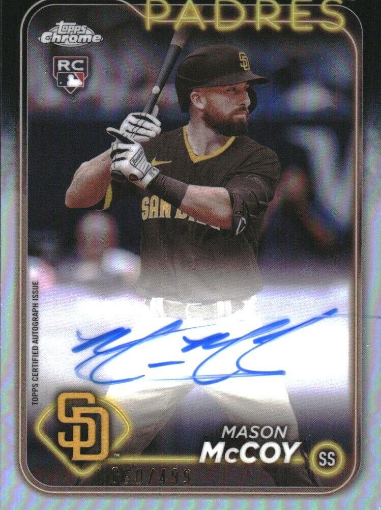 2024 Topps Chrome Baseball Refractor Mason McCoy #RA-MCC