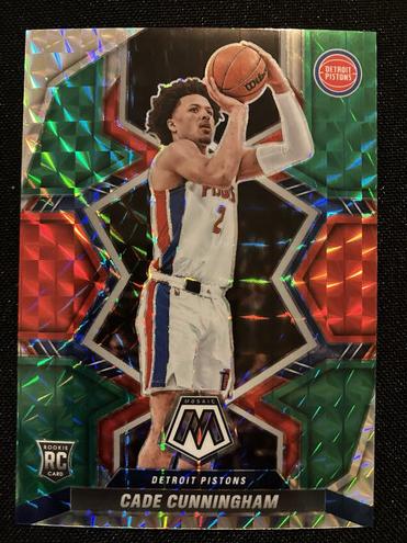 2021 Panini Mosaic Basketball Choice Red Green Cade Cunningham #203 PSA 9