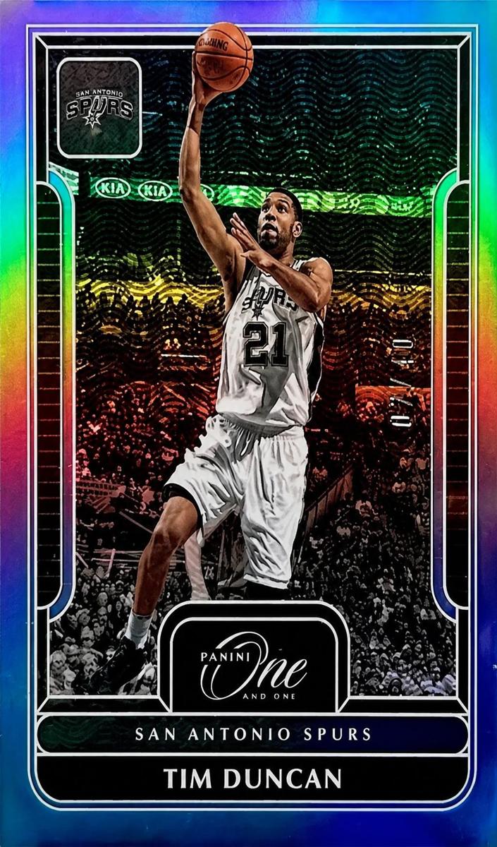 2022 Panini One and One Basketball Blue Tim Duncan #162