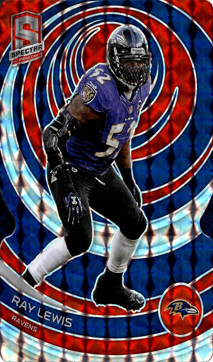 2023 Panini Spectra Football Neon Orange Die Cut Ray Lewis #7
