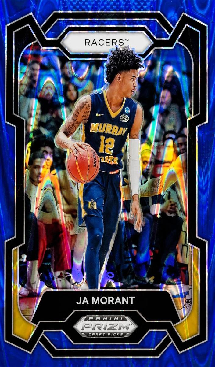 2024 Panini Prizm Draft Picks Basketball Blue Seismic Ja Morant #14