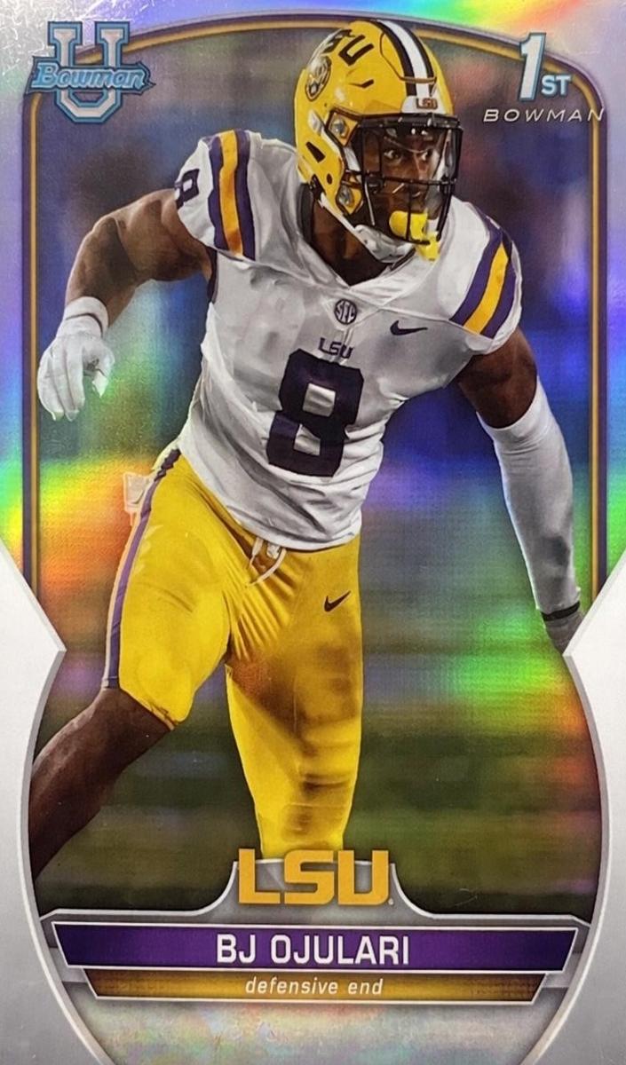 2022 Bowman University Chrome Football Refractor BJ Ojulari #58