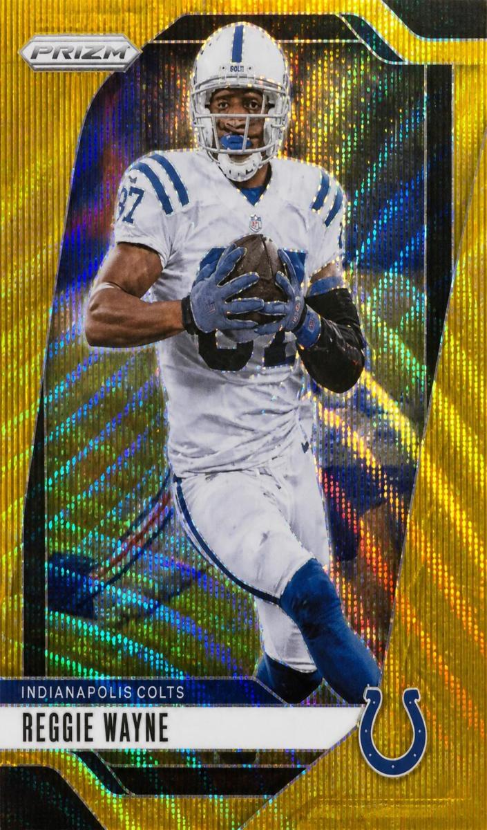 2024 Panini Prizm Football Gold Wave Reggie Wayne #128