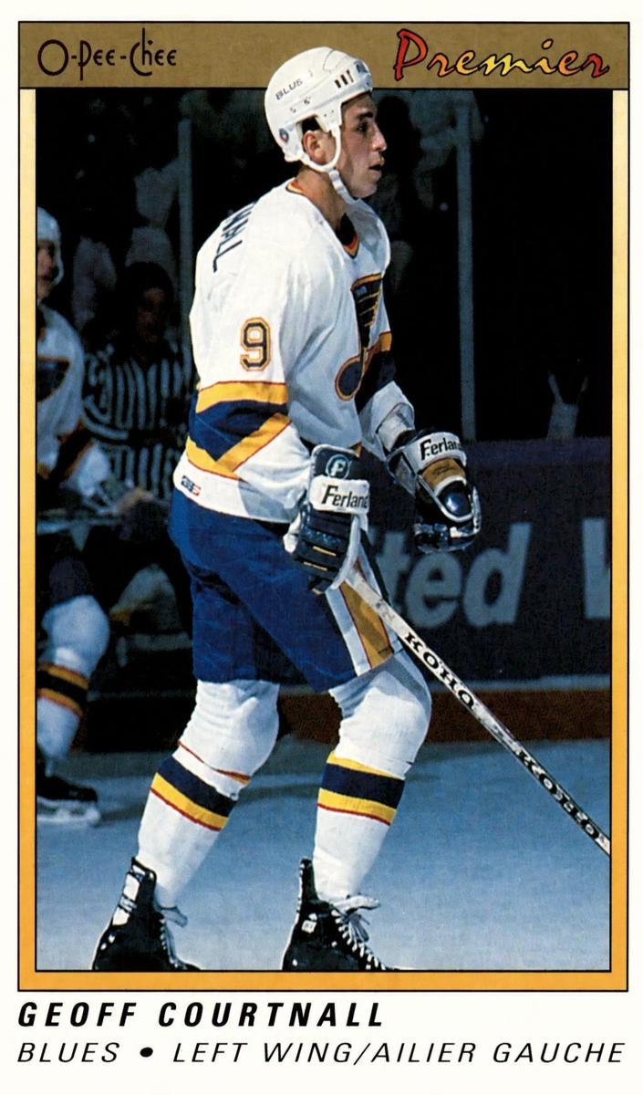 1990 O-Pee-Chee Premier Hockey Geoff Courtnall #18