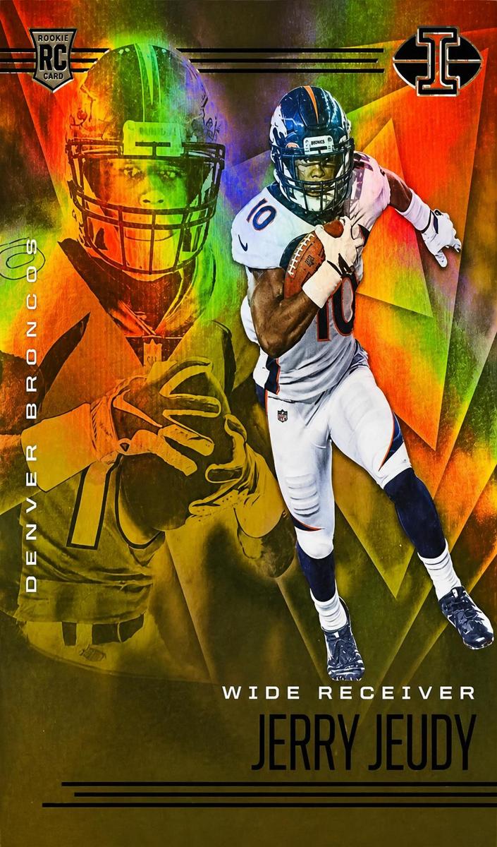 2020 Panini Illusions Football Trophy Collection Orange Jerry Jeudy #17