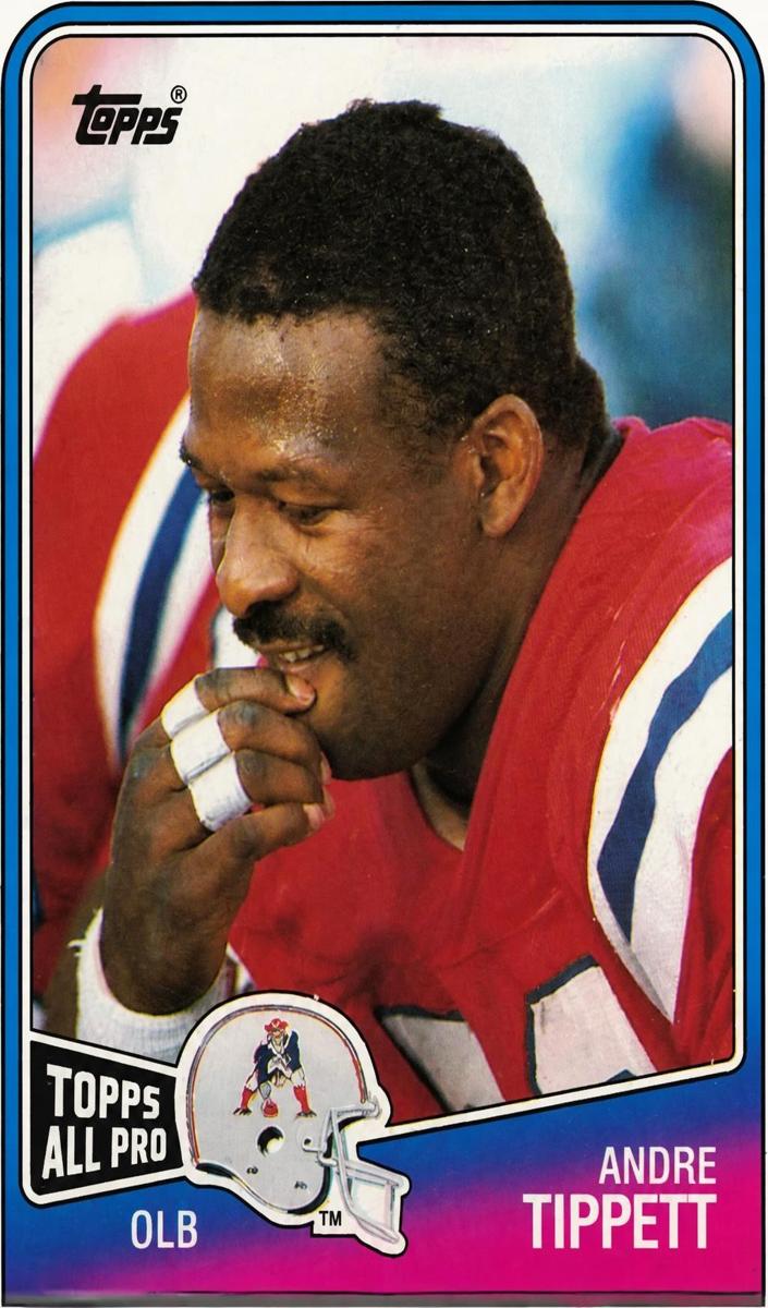 1988 Topps Football Andre Tippett #186 PSA 9