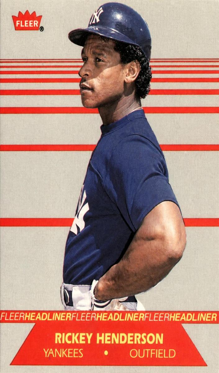 1987 Fleer Baseball Rickey Henderson #4