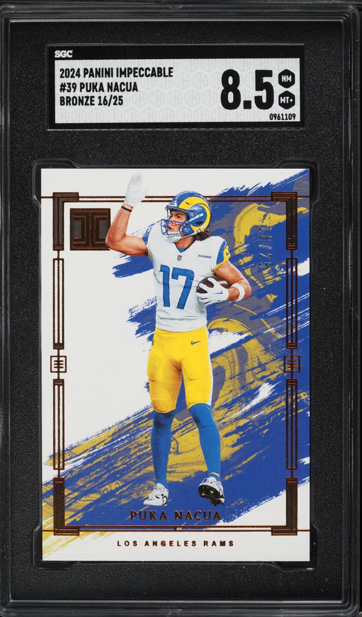 2024 Panini Impeccable Football Bronze Puka Nacua #39