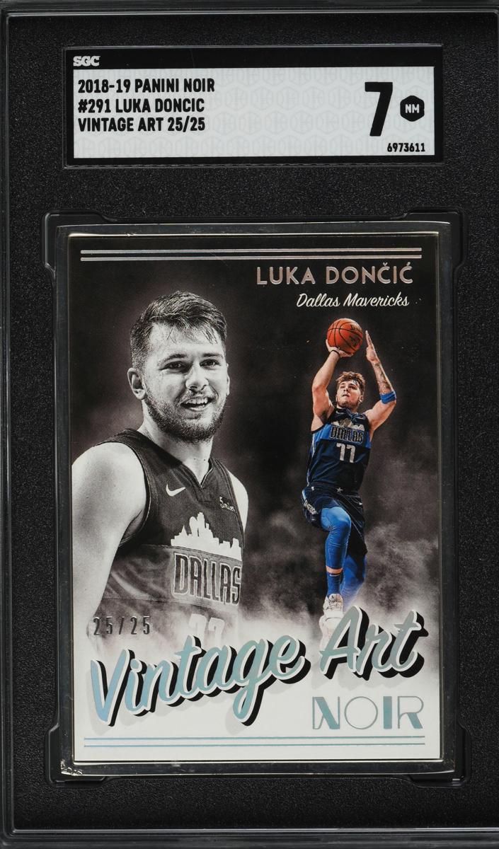 2018 Panini Noir Basketball Luka Doncic #291 PSA 9
