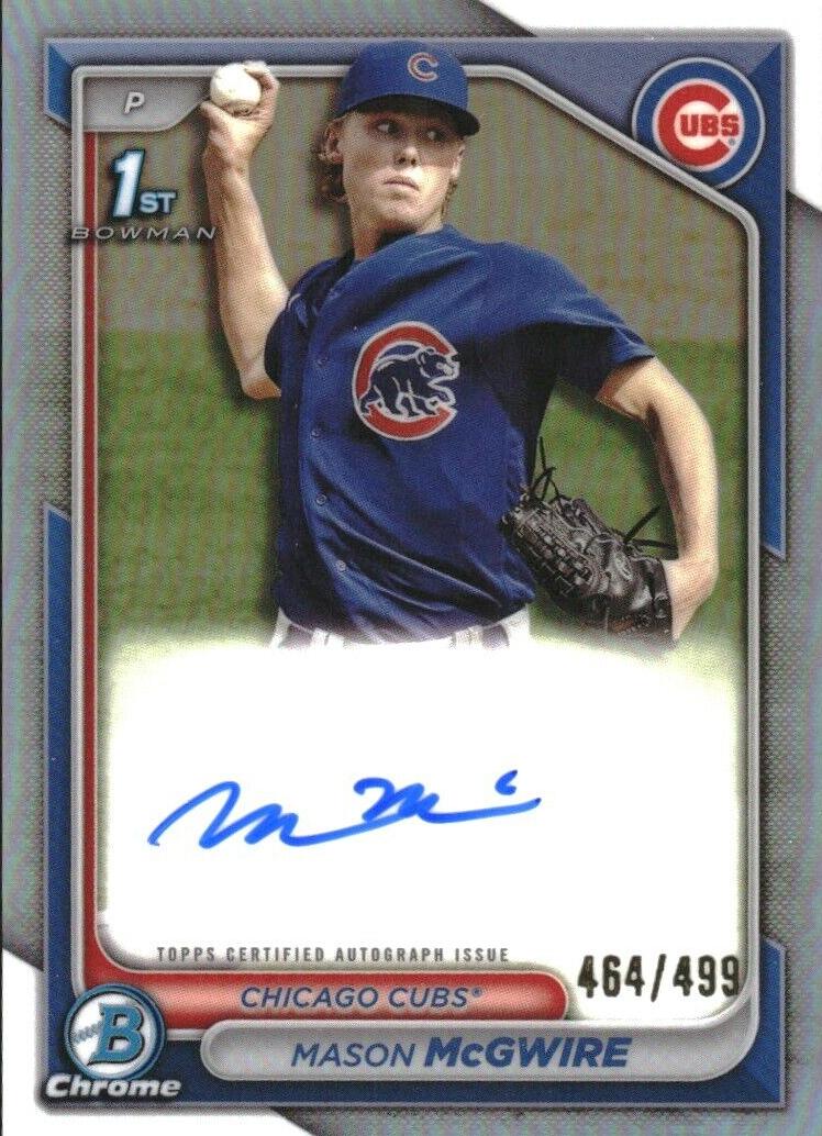 2024 Bowman Chrome Baseball Refractor Mason McGwire #CPA-MM