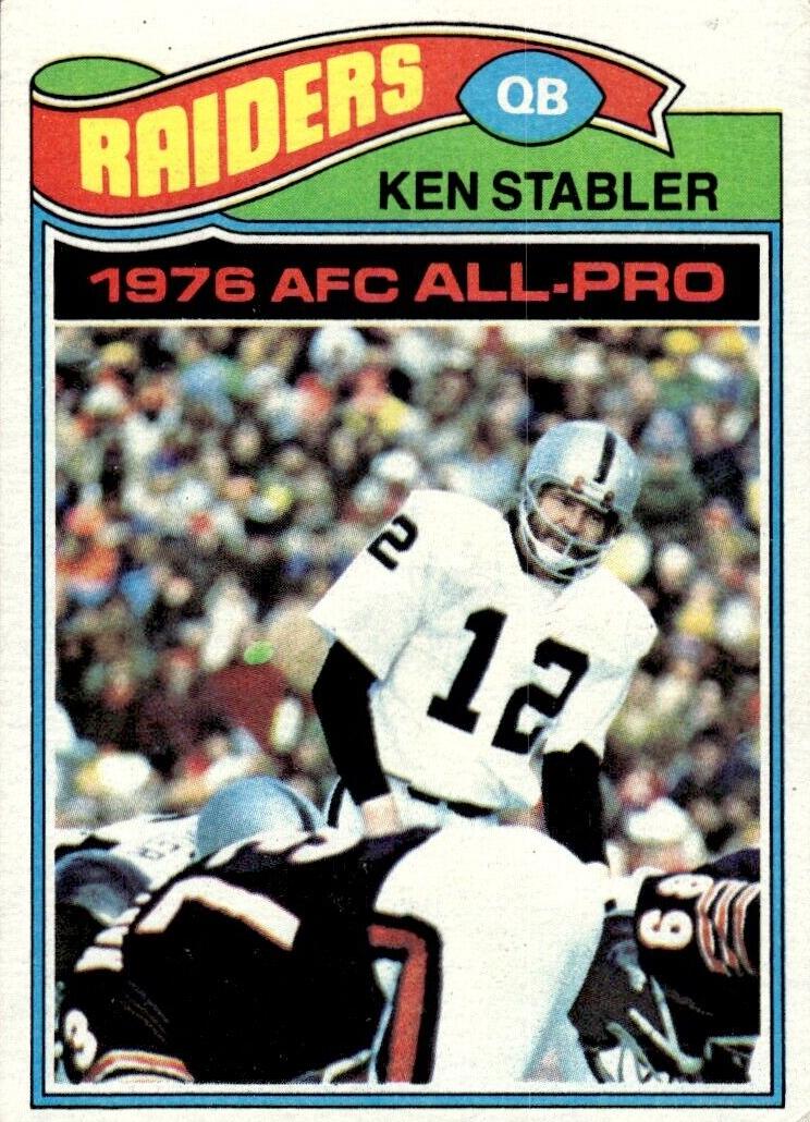 1977 Topps Football Ken Stabler #110 PSA 4
