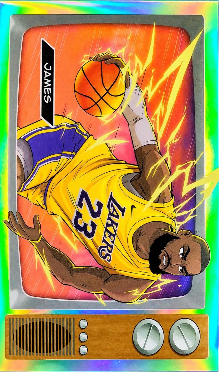 2025 Bowman Basketball LeBron James #NBA-A15 PSA 9