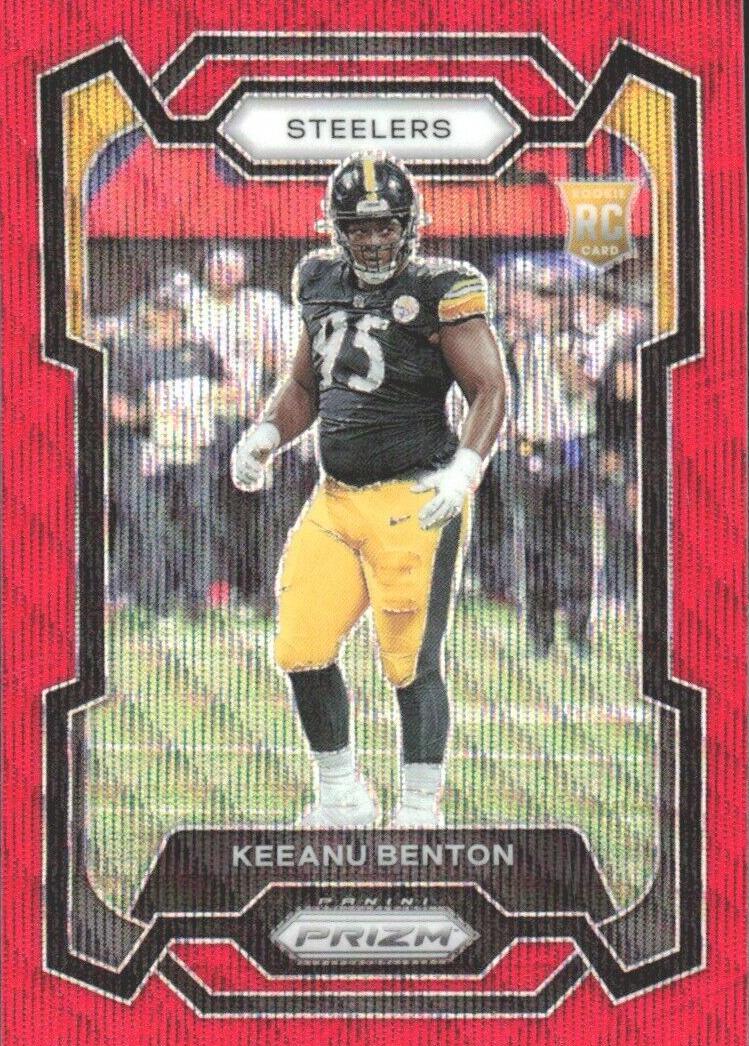 2023 Panini Prizm Football Red Wave Keeanu Benton #387