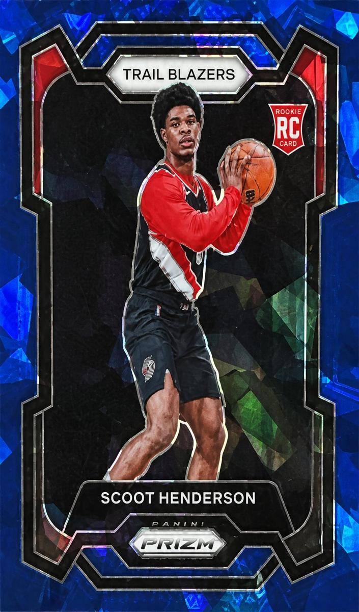 2023 Panini Prizm Basketball Blue Ice Scoot Henderson #141 PSA 9