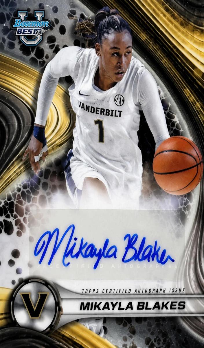 2024 Bowman Best University Basketball Mikayla Blakes #B24-MB PSA 10