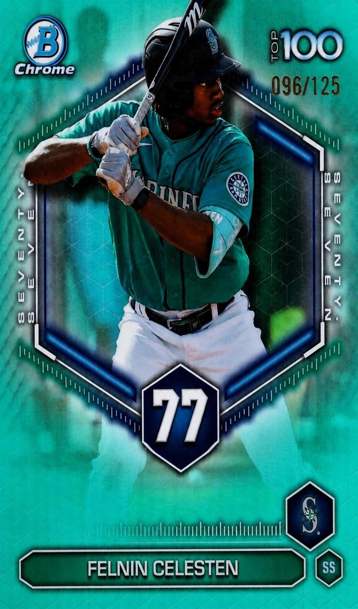 2026 Bowman Baseball Aqua Refractor Felnin Celesten #BTP-77