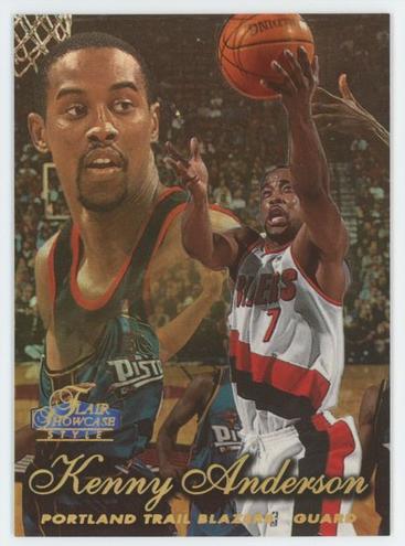 1997 Flair Showcase Basketball Row 2 Kenny Anderson #71