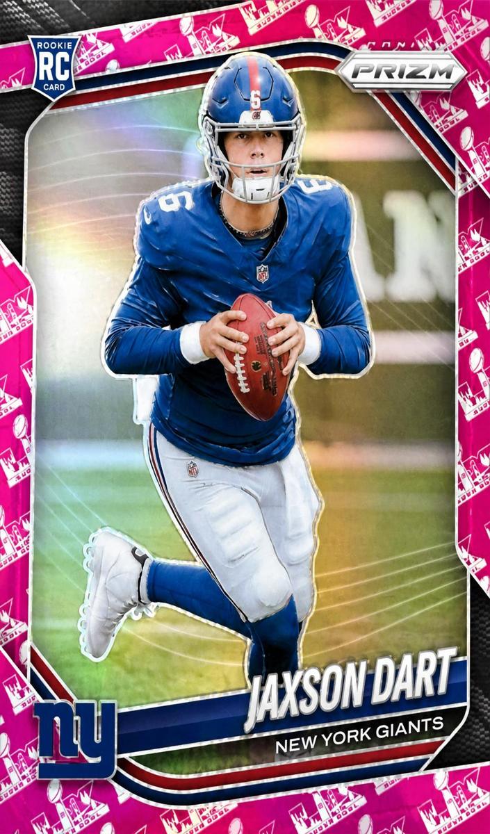 2025 Panini Prizm Football Super Bowl LX Jaxson Dart #332 PSA 10