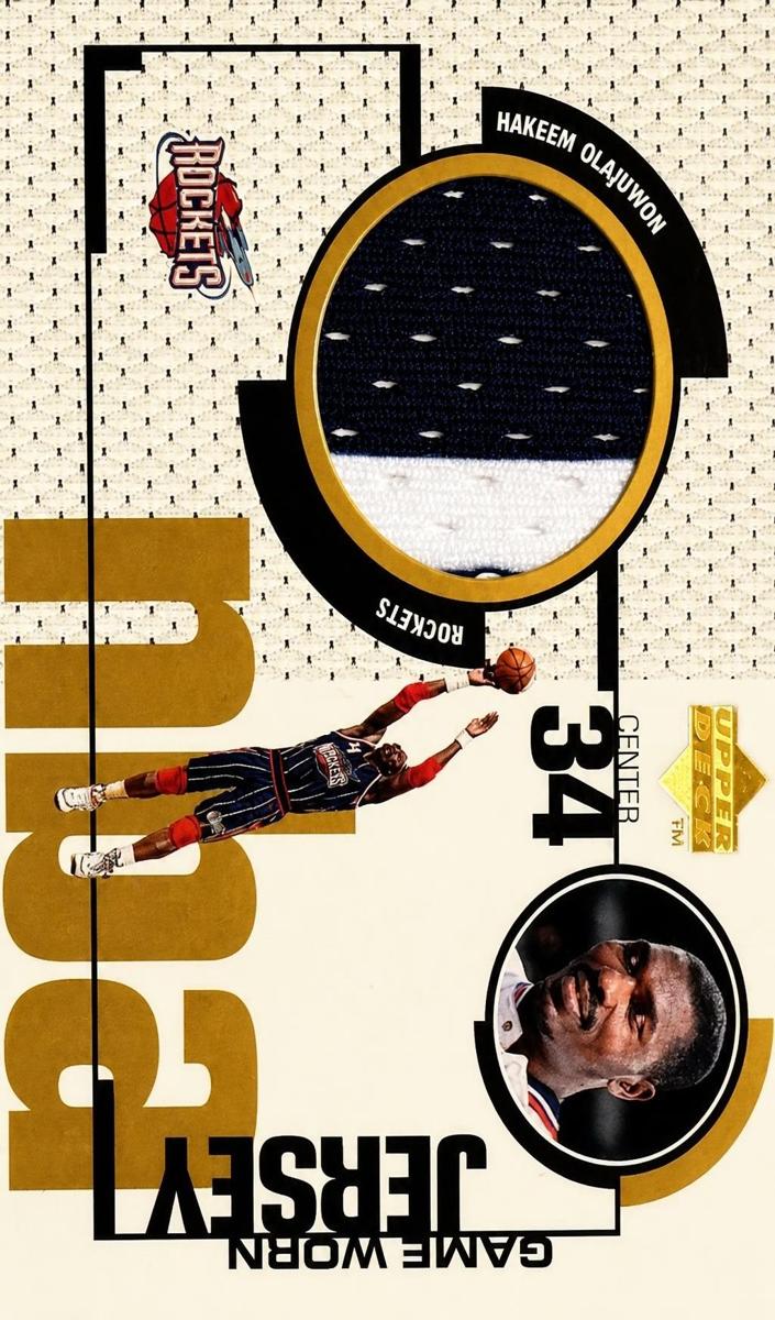 1998 Upper Deck Basketball Hakeem Olajuwon #GJ12 SGC 9