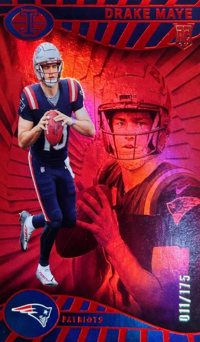 2024 Panini Illusions Football Red Trophy Collection Drake Maye #59