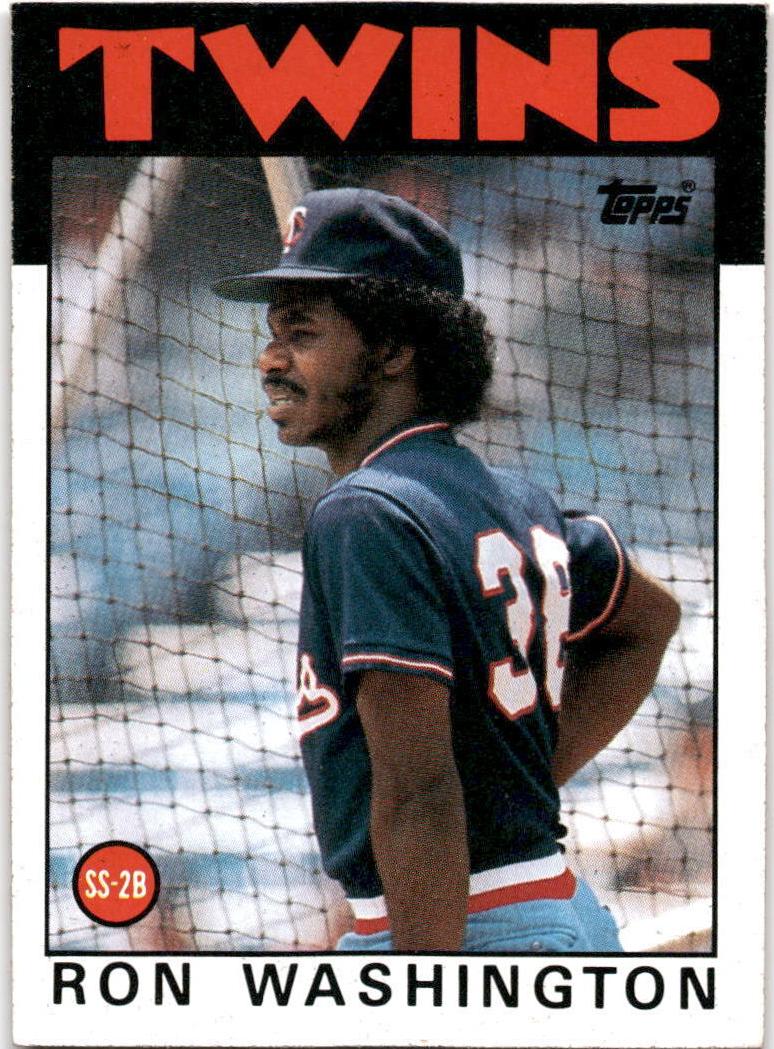1986 Topps Baseball Ron Washington #513 PSA 7.5