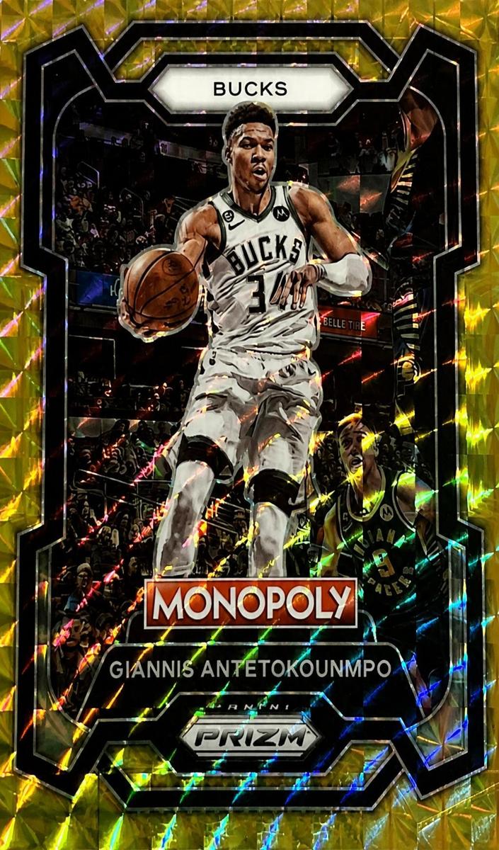 2023 Panini Prizm Monopoly Basketball Gold Giannis Antetokounmpo #49