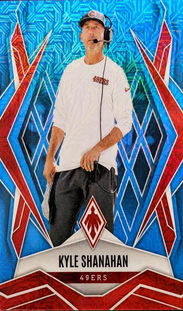 2025 Panini Phoenix Football Light Blue Mojo Kyle Shanahan #120