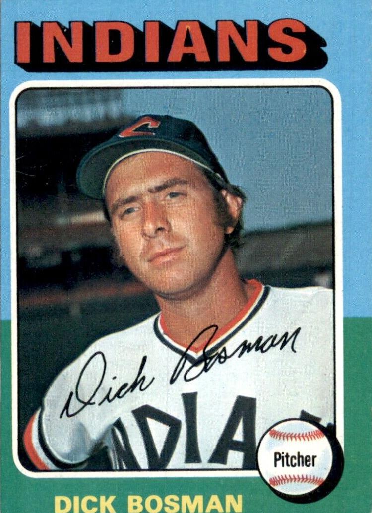 1975 Topps Baseball Dick Bosman #354