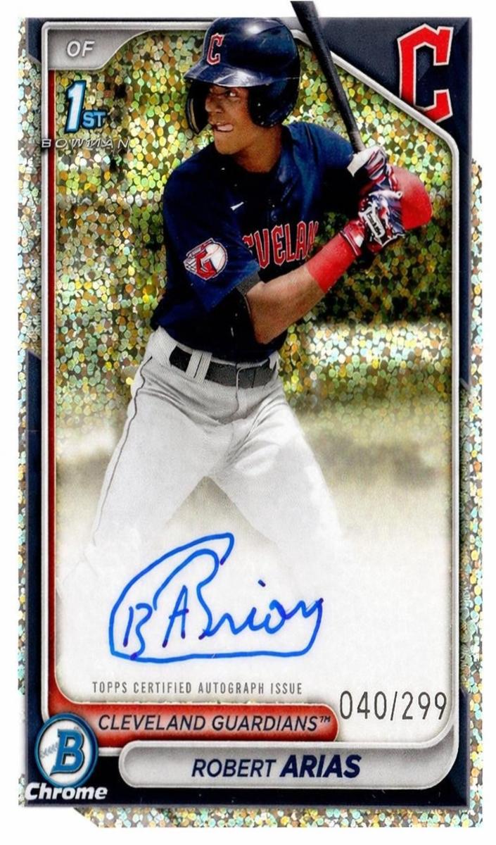 2024 Bowman Chrome Baseball Speckle Robert Arias #CPA-RA