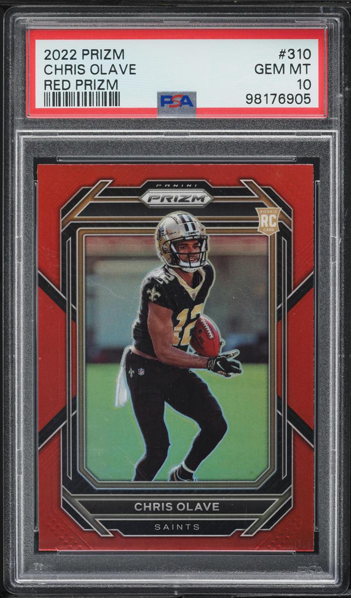 2022 Panini Prizm Football Red Chris Olave #310