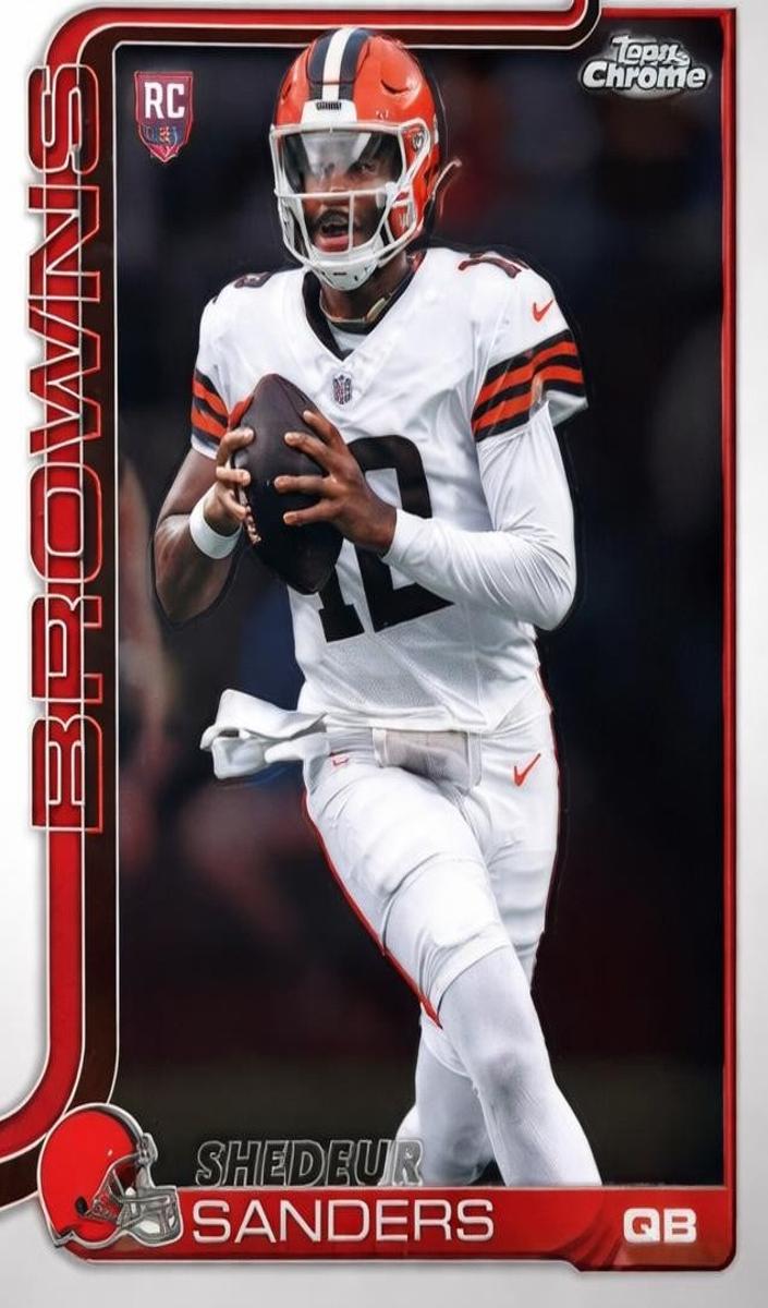 2025 Topps Chrome Football Shedeur Sanders #315 PSA 9