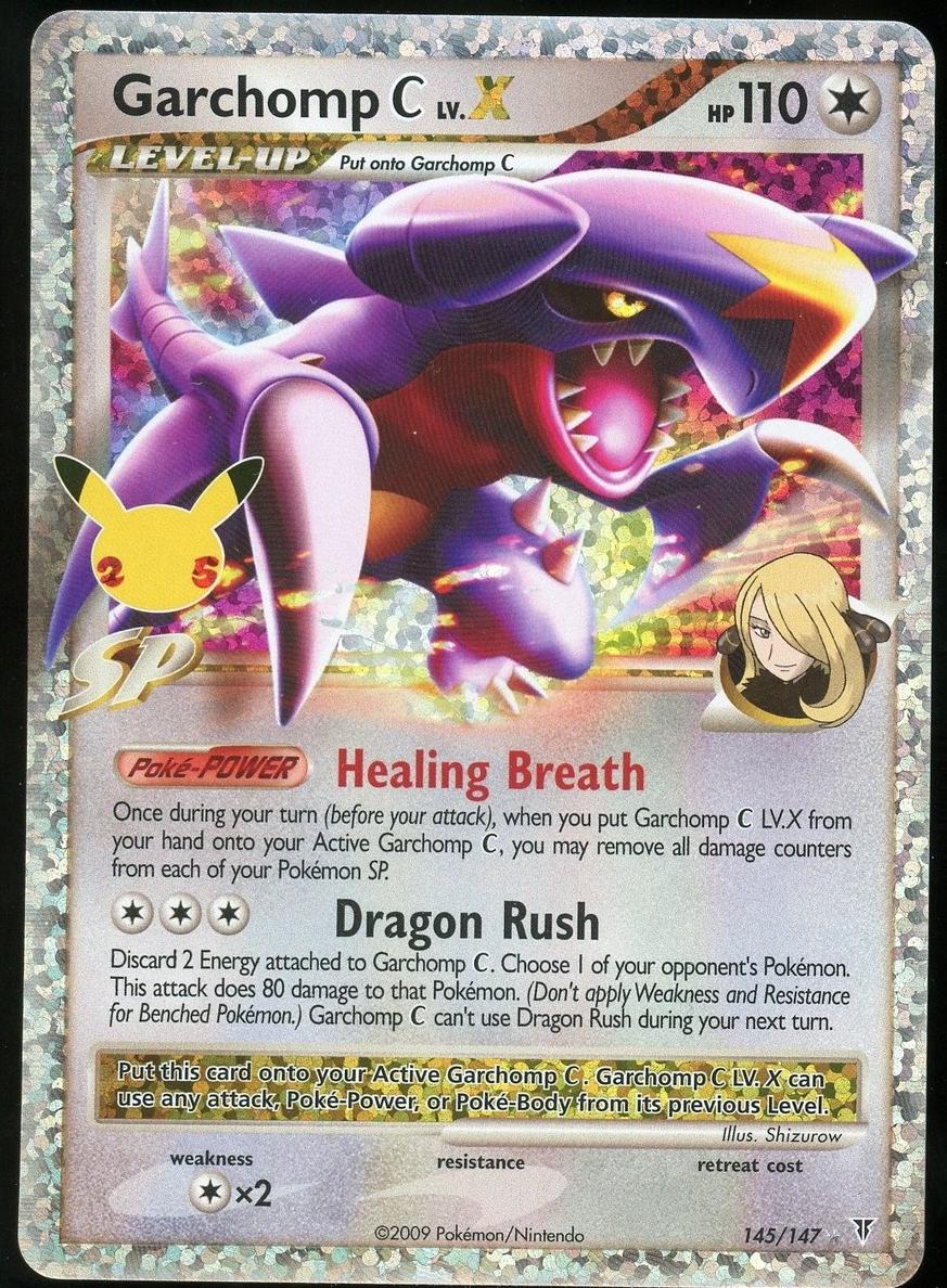2009 Pokemon Platinum Supreme Victors Garchomp C LV. X #145 PSA 9