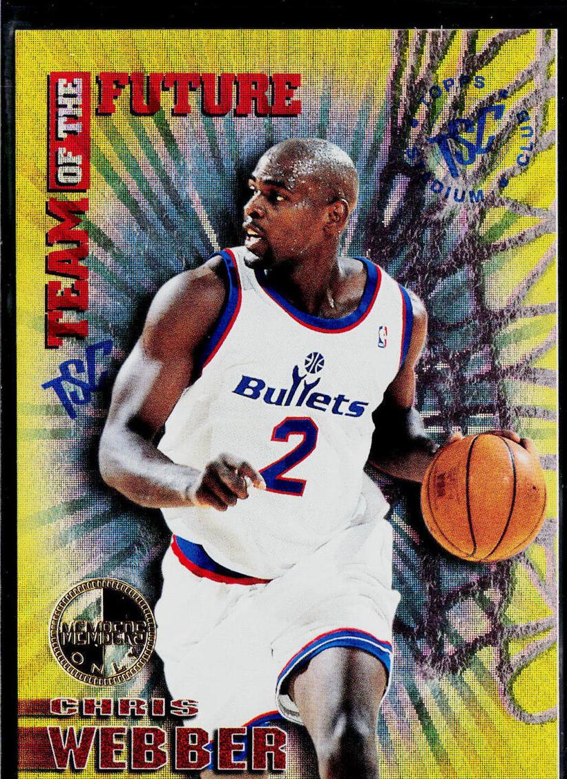 1994 Topps Stadium Club Basketball Members Only Chris Webber #4