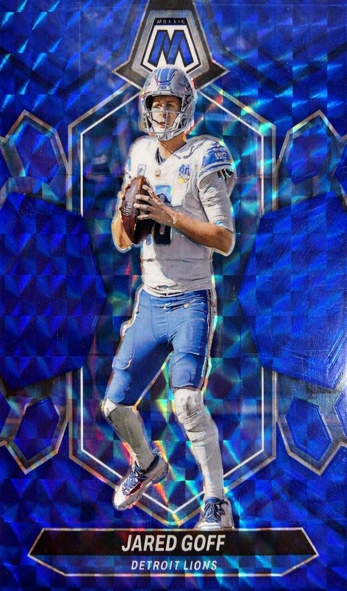 2024 Panini Mosaic Football Blue Jared Goff #71