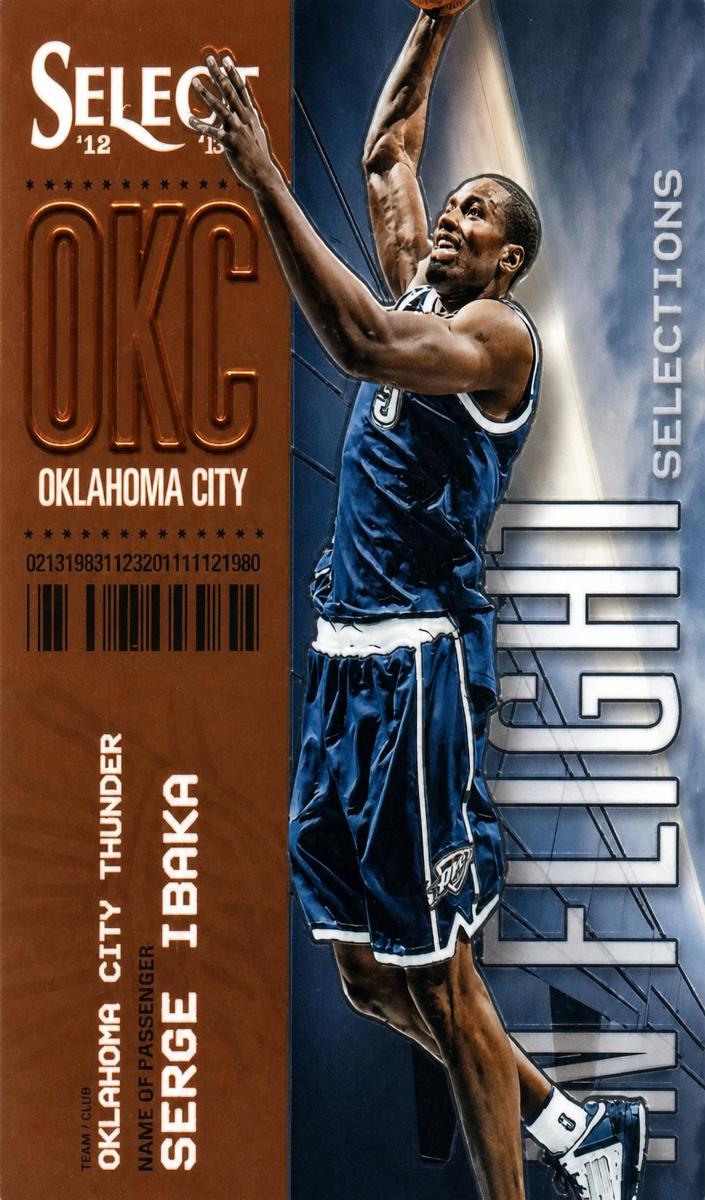 2012 Panini Select Basketball Serge Ibaka #10